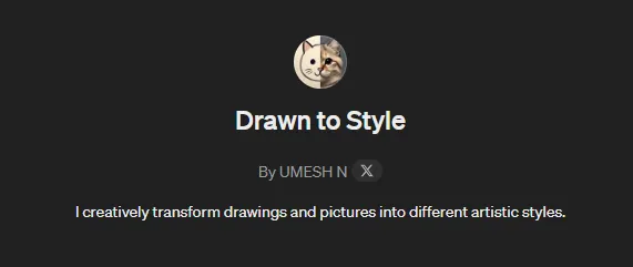 drawn to style gpts